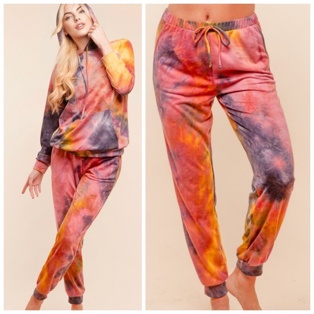 Tie-dye jogger pants